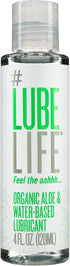 #LubeLife Organic Aloe & Water-Based Personal Lubricant, 4 Ounce, Hypoallergenic, Natural Ingredients