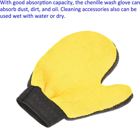 Cleaning Mitten - Microfiber Gloves for Washing Dishes, Clothes & Shutters, Ideal for House Cleaning