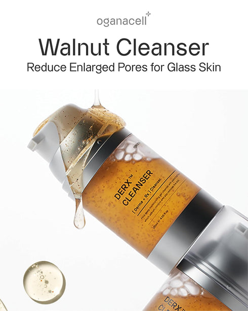 Oganacell DERX Cleanser (4.05 fl oz) - Deep Cleansing Face Wash for Large Pores, Korean Skincare