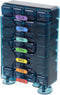 Mikinona Portable Weekly Medicine Organizer Compartments Reusable Pill Case for Travel Household