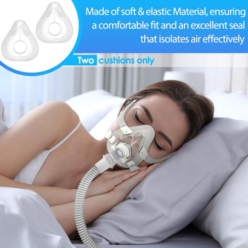 MAXMEDI 2 Packs F20 F20 Replacement Cushions for AirFit Masks (M) - Optimal Comfort, Reliable Seal, Soft and Durable