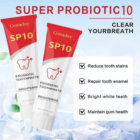Magic Changing SP10 SP10 Toothpaste.(1Pcs) Probiotic Toothpaste, Deep Cleaning Care Fresh Breath Ultra Whitening