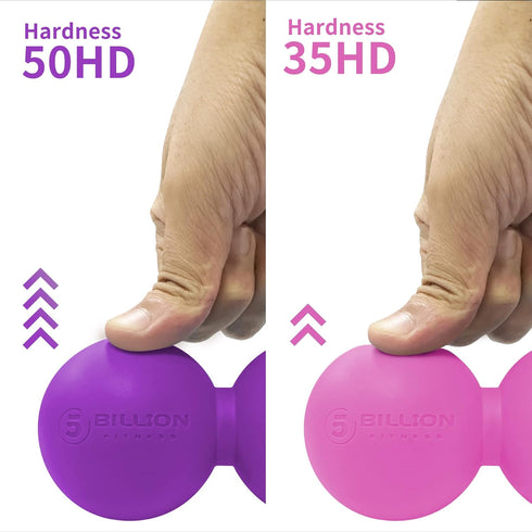 5BILLION FITNESS Peanut Massage Ball - Double Lacrosse Ball and Mobility Massage Tool for Deep Tissue