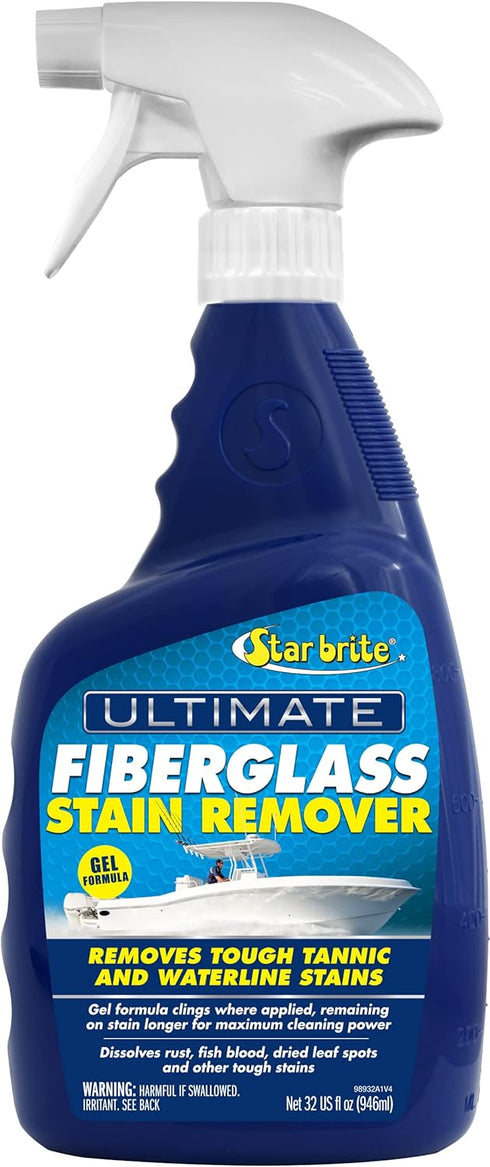 STAR BRITE Ultimate Fiberglass Stain Remover - Easy-to-Use Marine Grade Solution to