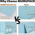 MUMUPACK Light Blue Gift Box, 13x11x5.3 Large Boxes with Lids, Includes Ribbon and DIY Printable Sticker Paper