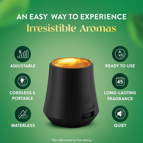 Air Wick Essential Mist Diffuser, 1ct, Essential Oils Air Freshener Diffuser