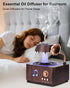 Kaaeiccr 250ml 7 Essential Oil Diffuser, Humidifiers For Bedroom, Cool Mist Rain Diffuser, Colors LED Ambient Light