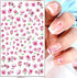 3D Pink Cherry Blossom Nail Art Stickers, Self-Adhesive Floral Designs, Spring Nail Art Supplies for Women