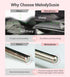 MelodySusie 3mm Rounded Top Barrel Cuticle Clean Nail Drill Bit, 3/32'' Professional Safety Carbide