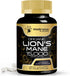 Lions Mane Supplement Capsules, 120 Count, Organic Mushroom Supplement for Memory and Focus