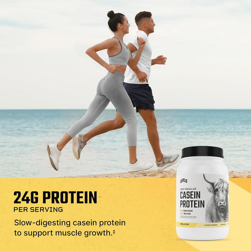 Levels 100% Micellar Casein Protein - Vanilla Bean - 2LB - Hormone Free