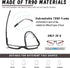 Hubeye TR90 Sports Reading Glasses - 3 Pairs for Men and Women, Ultralight Flexible Anti-Blue Light Readers +3.0
