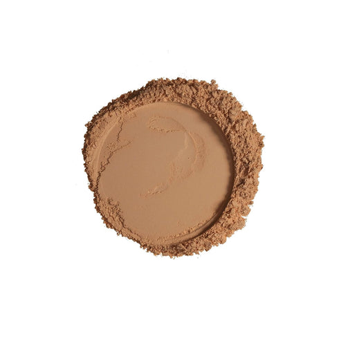 Ruby Kisses Pressed Compact Face Powder Foundation - Full Coverage Matte Lightweight (Caramel)