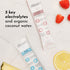 Pack 10 Packets 3:1 JUST INGREDIENTS Electrolyte Sample Stick Variety | Hydration Powder | Real Fruit Electrolytes |