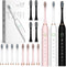 Liuyuee Electric Toothbrush for Adults, Rechargeable Electric Toothbrush with 12 Brush Heads, 42000vpm