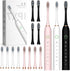 Liuyuee Electric Toothbrush for Adults, Rechargeable Electric Toothbrush with 12 Brush Heads, 42000vpm