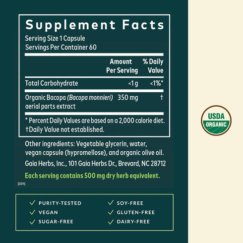 Immune 60 (30 Gaia Herbs Black Elderberry - Daily Support Supplement to Help Support Wellness - with Black Elderberries