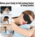 Eye Masks for Sleep, 2pcs Sleep Mask with 3D Contoured Design, Eye Mask for Pressure-Free Comfort (1BLACK)
