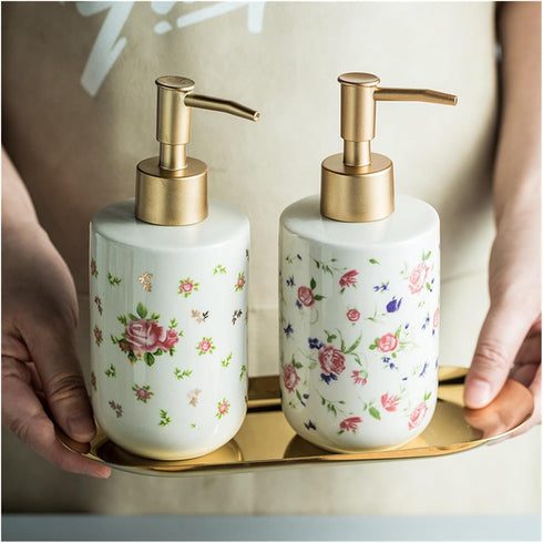 REFKIT Bathroom Hand sanitizer Bottle Hotel Toilet Shampoo Shower Gel Press Bottle Disinfectant Bottle(B)