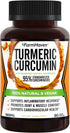 Turmeric Curcumin with BioPerine - 90 Veg Caps - 1965mg, Maximum Absorption for Joint Support, Non-GMO, Made in USA