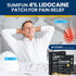 Sumifun 4% Lidocaine Pain Relief Patches - 36 Count for Back, Shoulder, Muscle, Joints Pain Relief