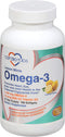 Omega 3 Lemon Minis + Vitamin D3, 1,100 mg Omega-3, 600 IU Vitamin D3, Easy-to-Swallow Softgels, 180 Count