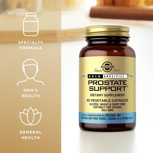 Solgar Prostate Support, 60 Vegetable Capsules - Non-GMO, Vegan, Gluten Free