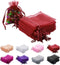 100pcs Red Organza Gift Pouches, 2x3 Inch Sheer Drawstring Bags for Jewelry, Wedding, Party & Christmas Favor Gifts