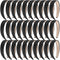SIQUK 30 Pieces Black Satin Headbands - 1 Inch Wide Non-slip Hair Headbands for Women and Girls