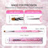 Ivy L Premium 2 Way French Gel Acrylic Nail Art Kolinsky Brush with Dotting Tool, Size #6, Pink Marble