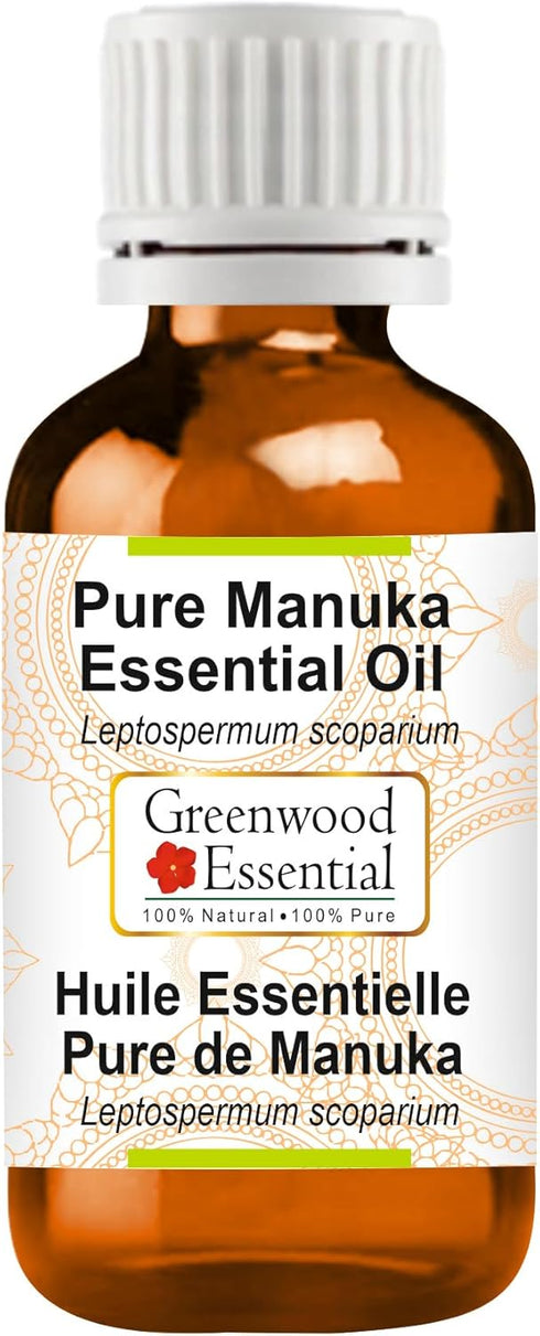 Pure Manuka Essential Oil, Steam Distilled 15ml (0.50 oz)
