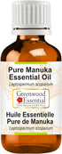Pure Manuka Essential Oil, Steam Distilled 15ml (0.50 oz)