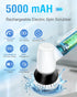 setrel 2 8 Electric Spin Scrubber Bathroom Scrubber - Cordless Shower Scrubber with Adjustable Handle, Speeds, Bathroom