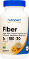 Nutricost Fiber Capsules with Prebiotic Fiber Supplement, 150 Capsules, Made with Organic Psyllium Husk & Jerusalem