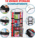 ProPik Double-Sided Gift Wrap Organizer, Wrapping Paper Storage with Multiple Pockets, Fits 40 Inch Rolls (Black seam)