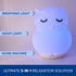 RAINLAX 4-7-8 3 1 Mindfulness 'Breathing Owl' | Guided Visual Meditation Breathing Light | in Device with Night Light