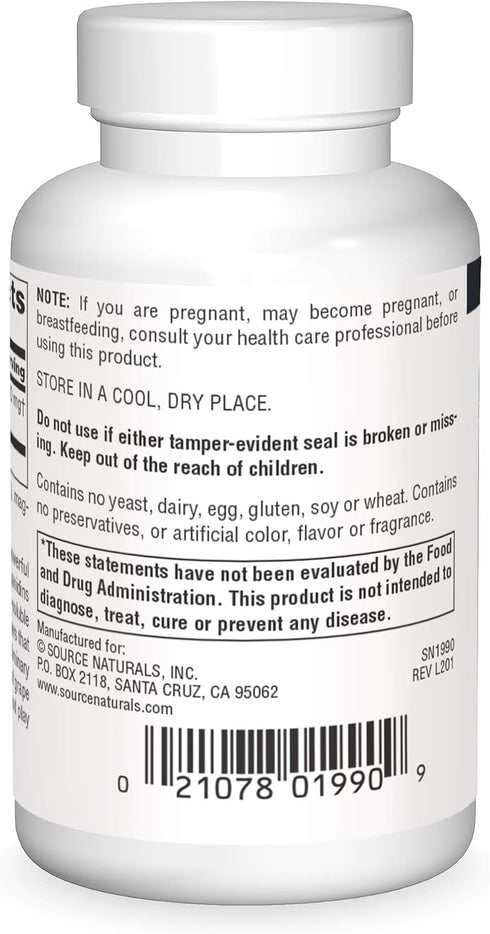 Source Naturals Proanthodyn Grape Seed Extract, Antioxidant Protection, Supports a Healthy Aging Brain*, 200 mg - 60 Capsules