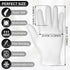 Sibba 2 Pairs Touch Screen Moisturizing Gloves White Cotton Moisturizing Gloves Overnight Bedtime Heal Eczema Sleeping Lotion Hand Spa Treatment Gloves Repair Rough Cracked Dry Chapped Hands Skin