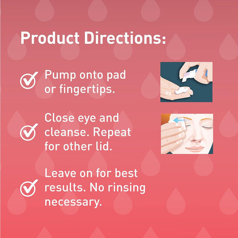OCuSOFT Lid Scrub PLUS Platinum Foaming Eyelid Cleanser - 1.68 fl oz - Extra Strength Leave-On Cleanser