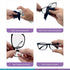GMS Optical 1.3mm Ultra-Thin Anti-Slip Adhesive Contoured Silicone Eyeglass Nose Pads, 2 Sets / 5 Pack (10 Pair, Black)
