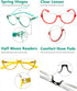 Eyekepper 4 Pack Reading Glasses, Large Frame Oversize Ladies Half Moon Design Readers