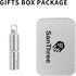 Keychain Pure Titanium Pill Holder - Portable Small 2 Compartment Waterproof Pill Box for Travel Emergency
