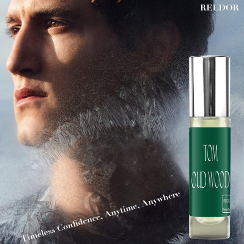 Mens Cologne: Wooded Oriental Roll-On Perfume for Men - Long Lasting Fragrance