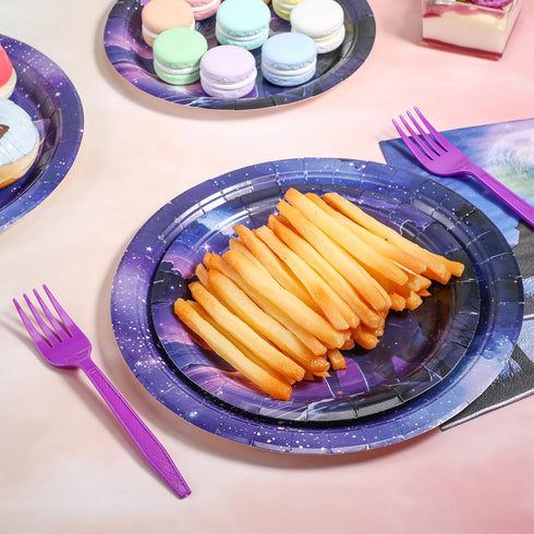 122 Pcs Wolf Party Supplies, Wolf Birthday Party Plates, Napkins, Forks, Disposable Dinnerware for Themed Events