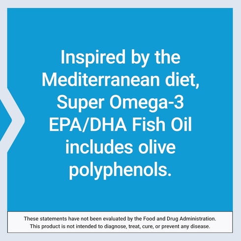 Omega-3 Inflammation 240 Life Extension Super EPA/DHA Fish Oil, Sesame Lignans & Olive Extract Heart Health, Brain