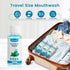 25 Travel Size Mouthwash Bulk Mini Bottles, 1.2oz/35ml Fresh Mint Portable Mouthwash for Toiletry Kits