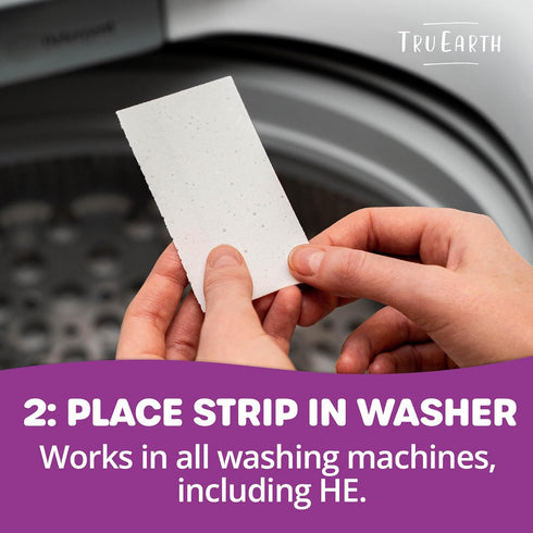Tru Earth Original Eco-Strip Laundry Detergent Sheets - 64 Sheets (Up to 128 Loads) - Paraben-Free, Lilac Breeze