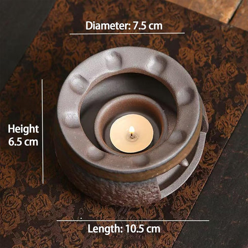 Zjydx Ceramic Aromatherapy Burner, Ceramic Aromatherapy Stove Natural Oil Fragrance Diffuser, Tea Light Candle Holders