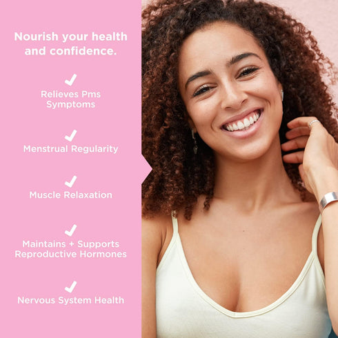 JSHealth Vitamins Hormone Balance for Women - 60 Supplement for PMS Support with Vitamins B3, B6 & Magnesium