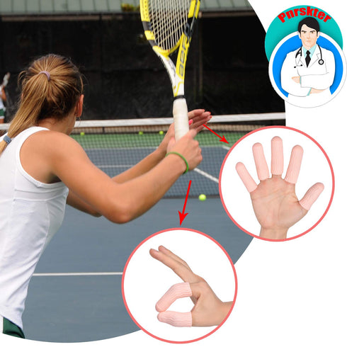 Finger Cots, Gel Finger Tips Protector, Finger Covers (14PCS, L size) - New Material (Latex-Free) for Finger Cracking,